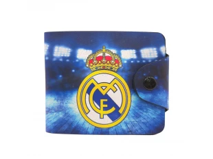Син мъжки портфейл - Real Madrid